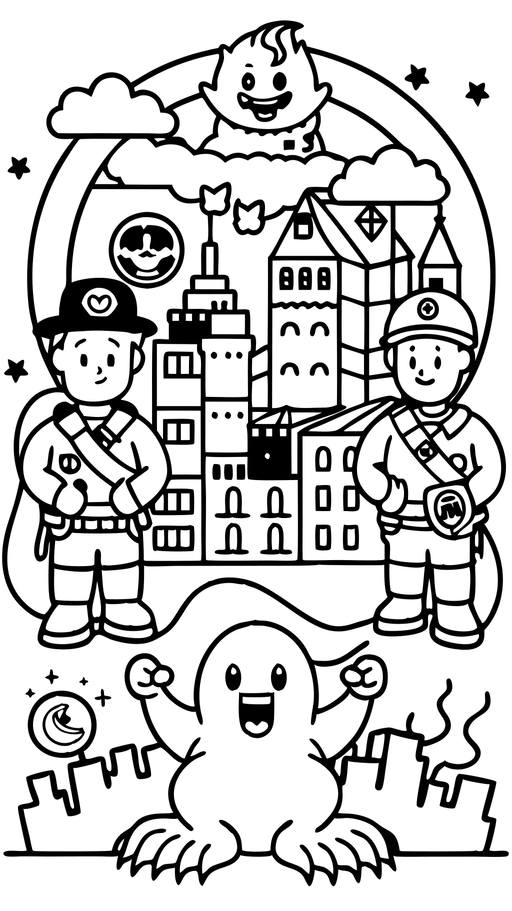 Página para colorear de Ghostbusters